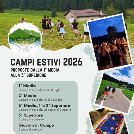 INSCRIZIONE CAMPI ESTIVI 2026